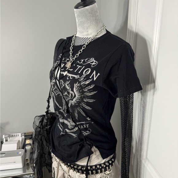 Affliction Rhinestone Top - Picture 9 of 11